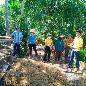 HỘI NÔNG DÂN – HỘI LH PHỤ NỮ XÃ NGHĨA TIẾN Triển khai xây dựng mô hình “thu gom phân loại  xử lý rác thải hữu cơ thành phân bón tại hộ gia đình” năm 2024.